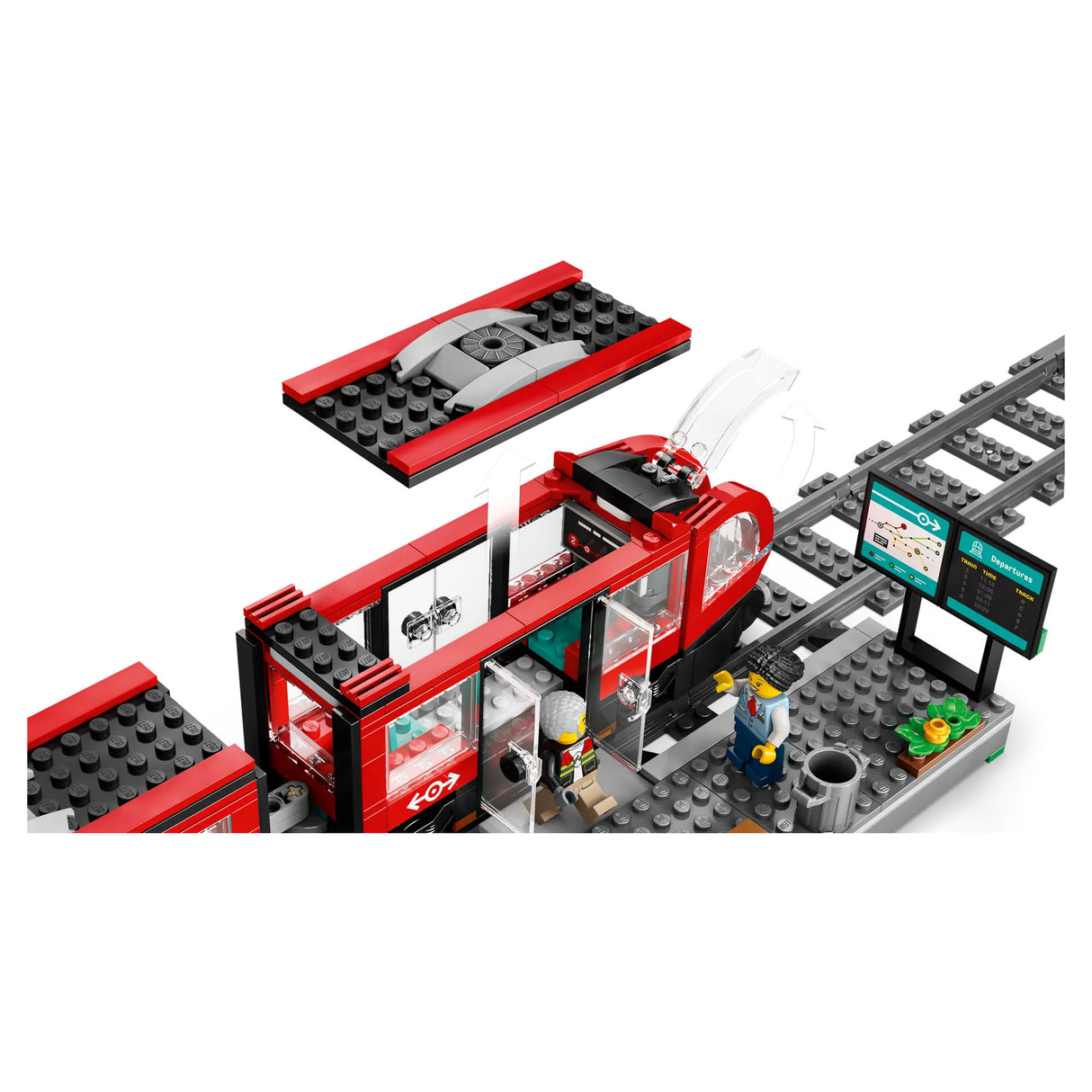 LEGO City Downtown Streetcar and Station 60423