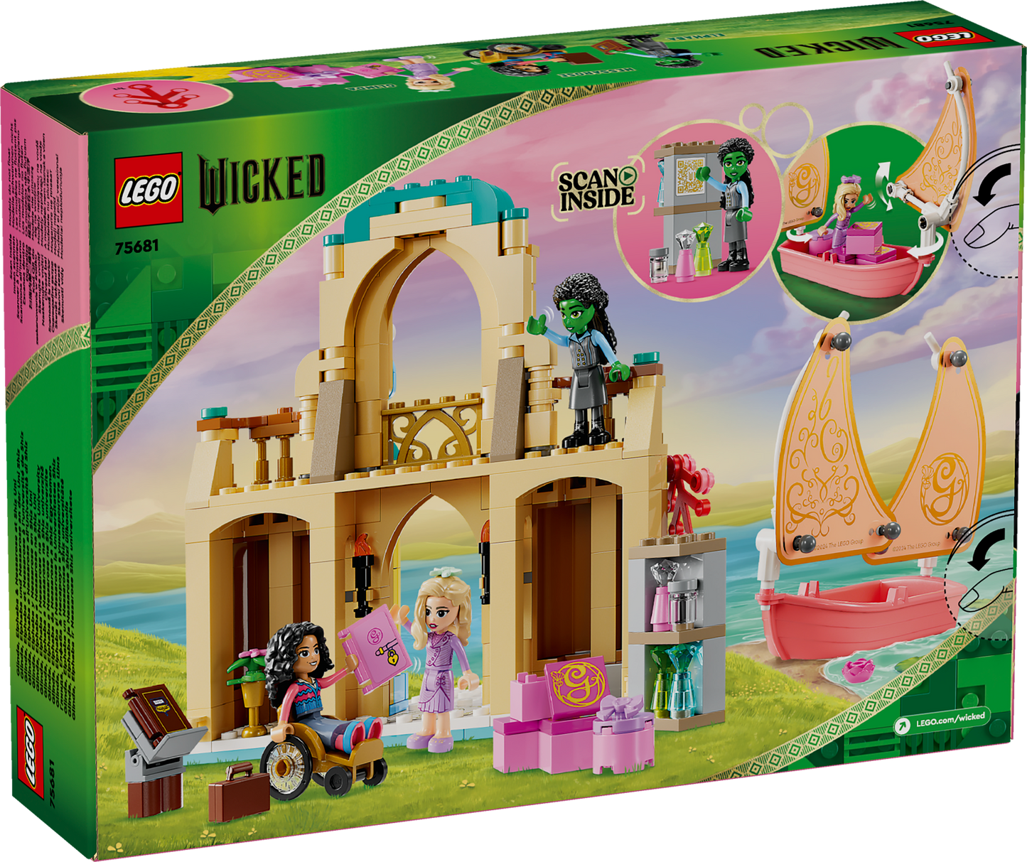 LEGO Wicked Glinda, Elphaba, Nessarose at Shiz University 75681, (304-pieces)