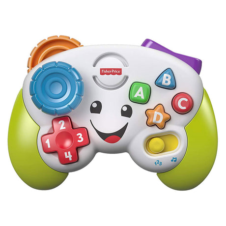 Fisher-Price Pretend Game Controller Baby Toy with Music Lights Learning Songs