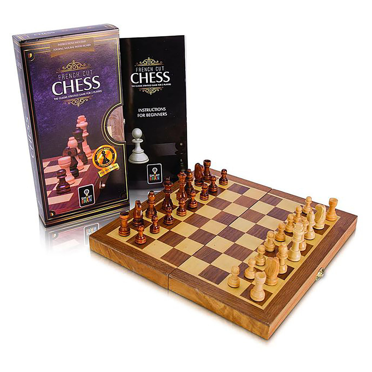 Smart Brain French Cut Chess Set with Board (30 cms)
