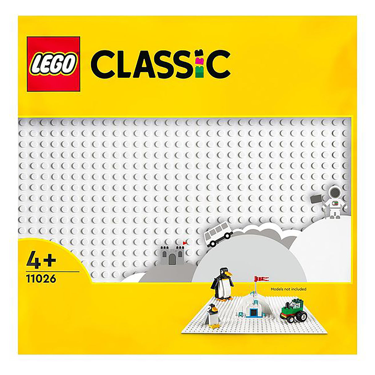 LEGO Classic White Baseplate 11026, White
