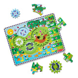 Melissa & Doug Animal Chase Gear Puzzle 24pc