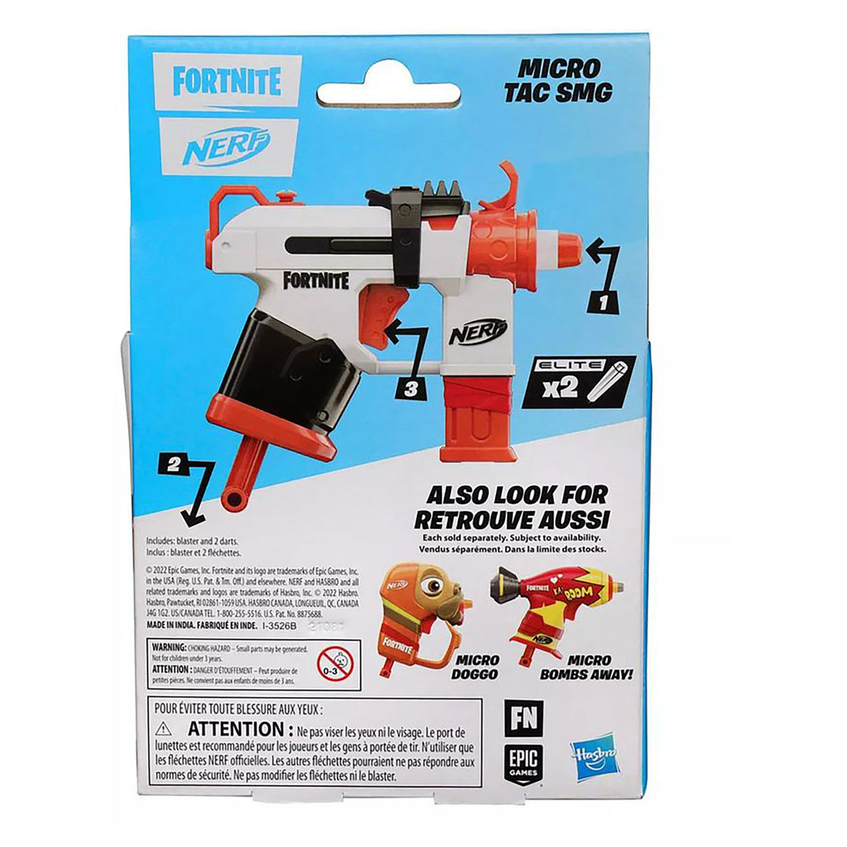 Nerf Fortnite Microshots TAC SMG Blaster