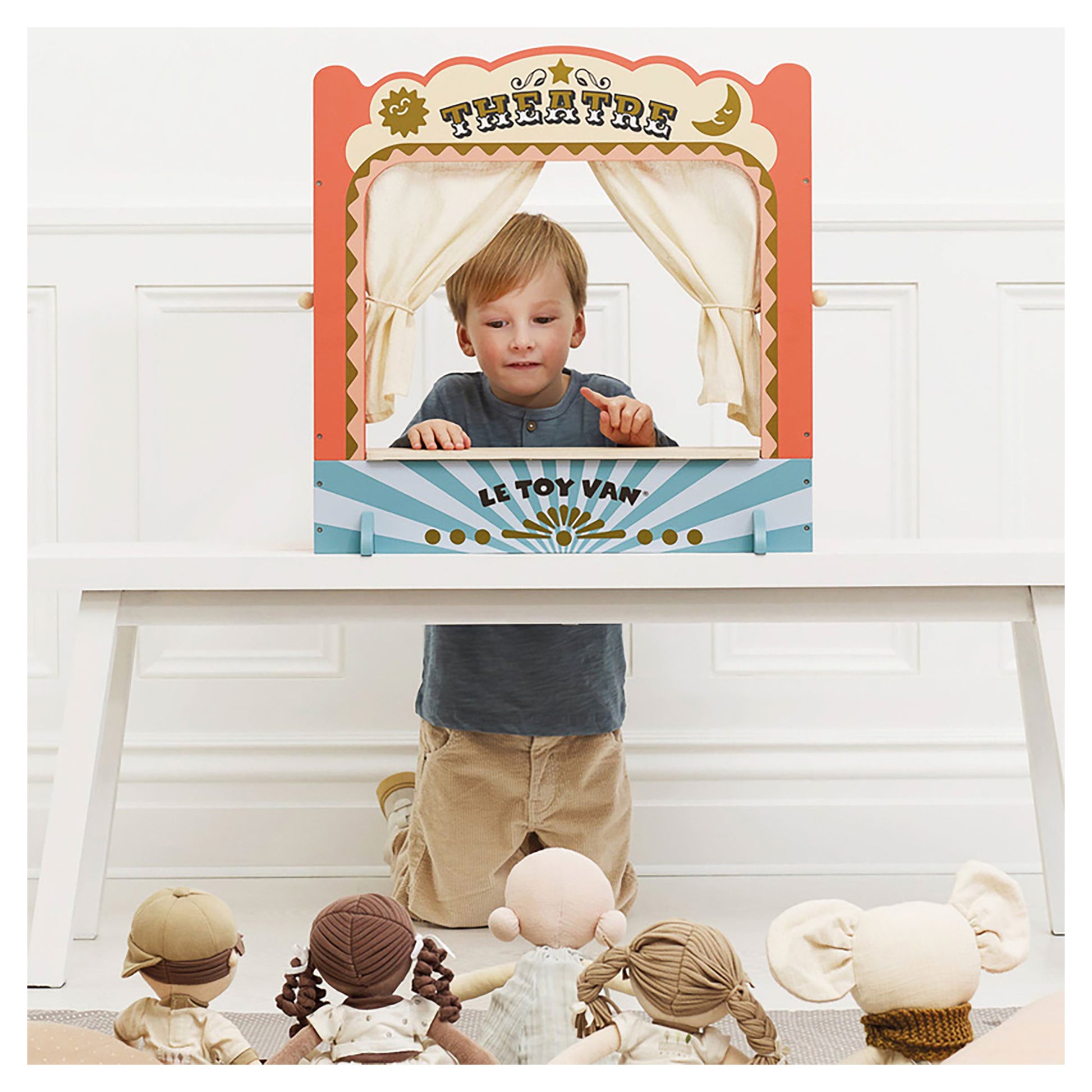 Le Toy Van Tabletop Puppet Wooden Theatre