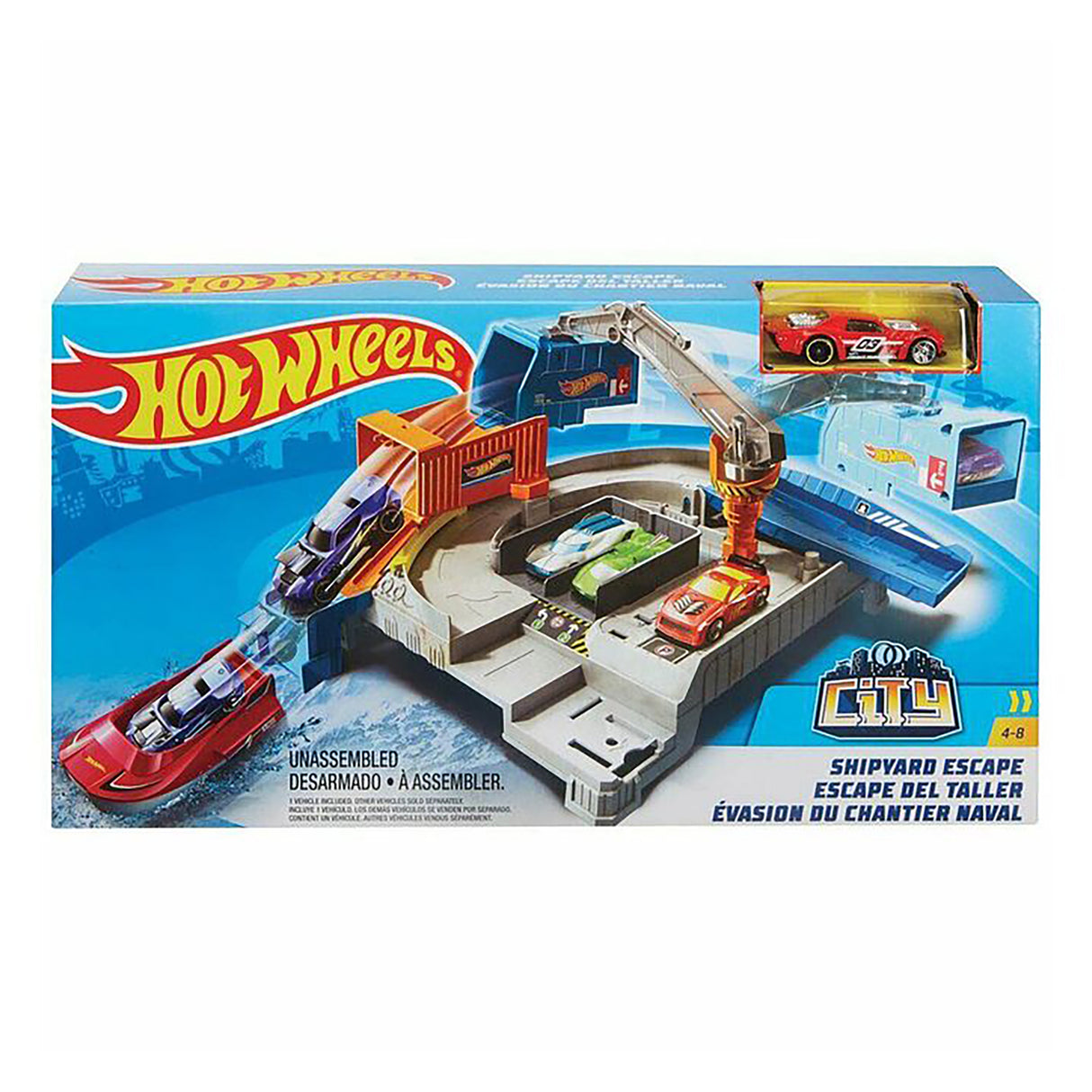 Hot Wheels Shipyard Escape Vehicle Playset