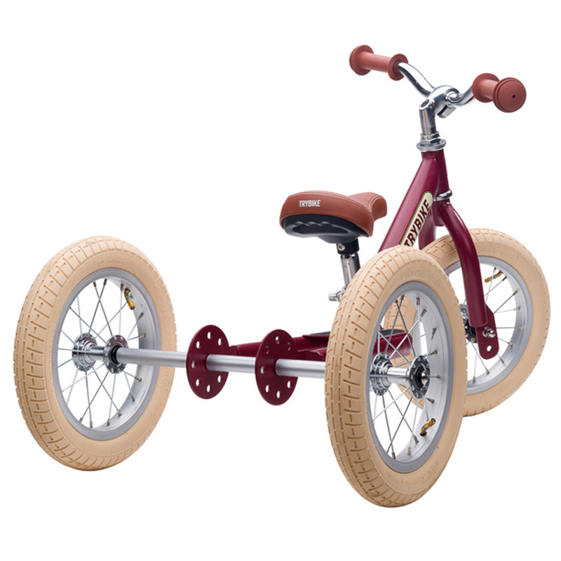 Trybike Vintage Red 2 in 1 Balance Bike