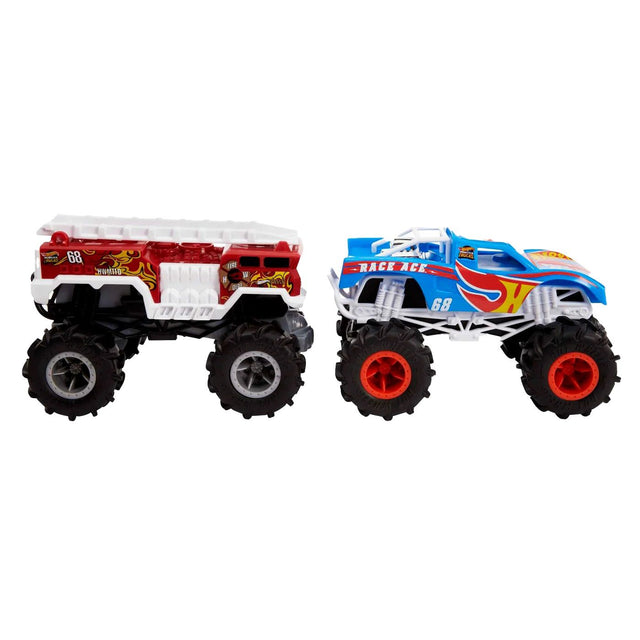 Hot Wheels Monster Trucks 1:24 Scale RC 5-Alarm & Tiger Shark 2 Pack