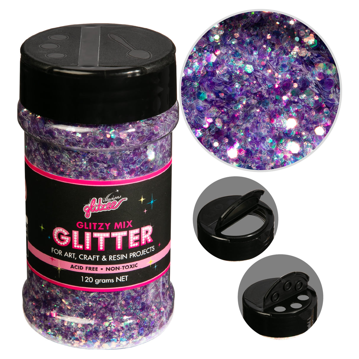 Illusions glitzy Mi X  Specialty glitter-Sugar Opal (113g)