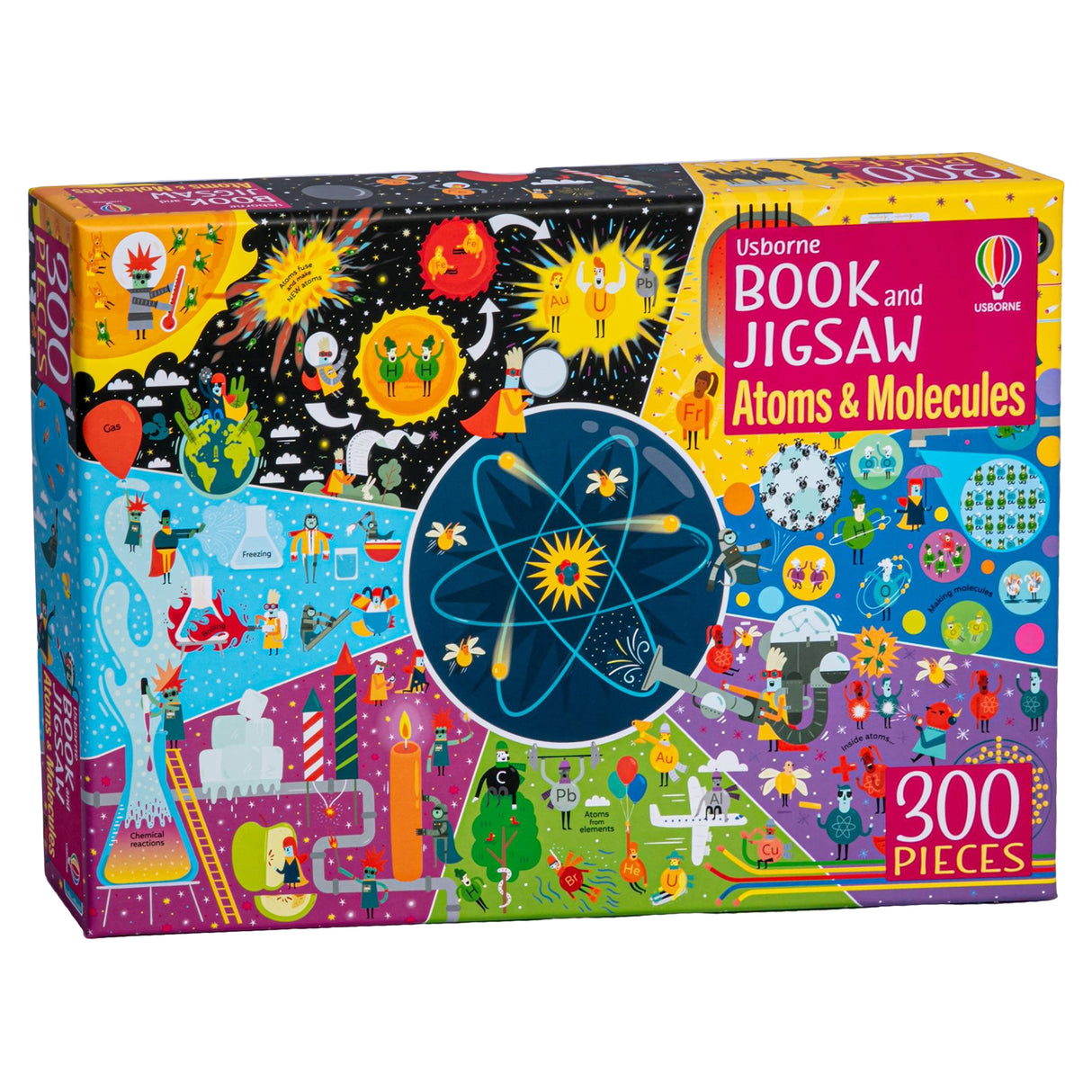 Usborne Book and Jigsaw Atoms & Molecules