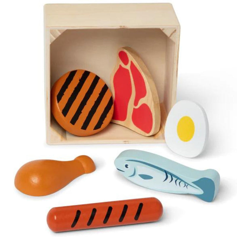 Melissa & Doug Wooden Food Groups Play Set Protein