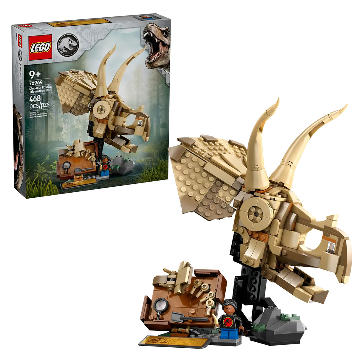 LEGO Jurassic World Dinosaur Fossils Triceratops Skull 76969