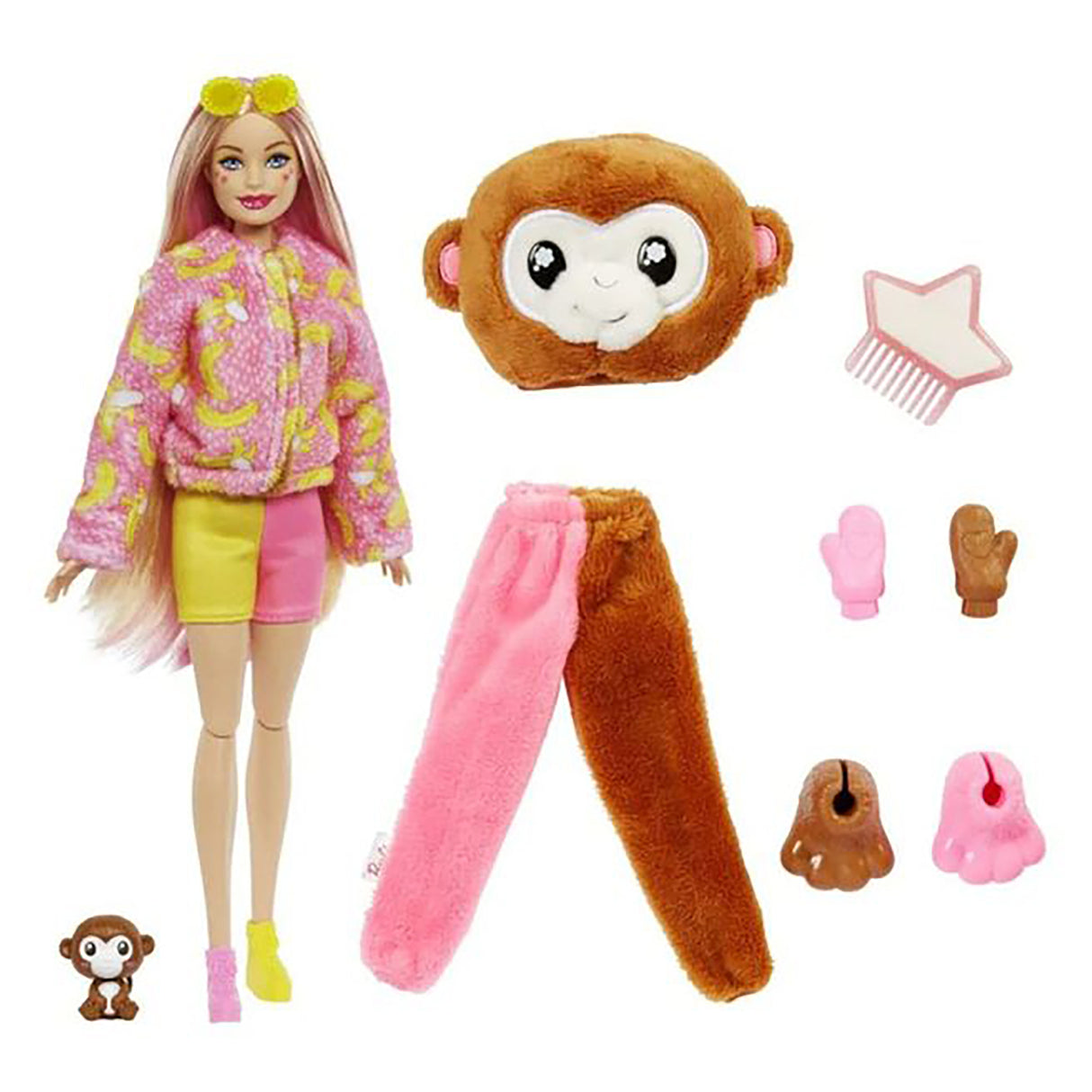 Barbie Cutie Reveal Jungle Series Monkey Doll