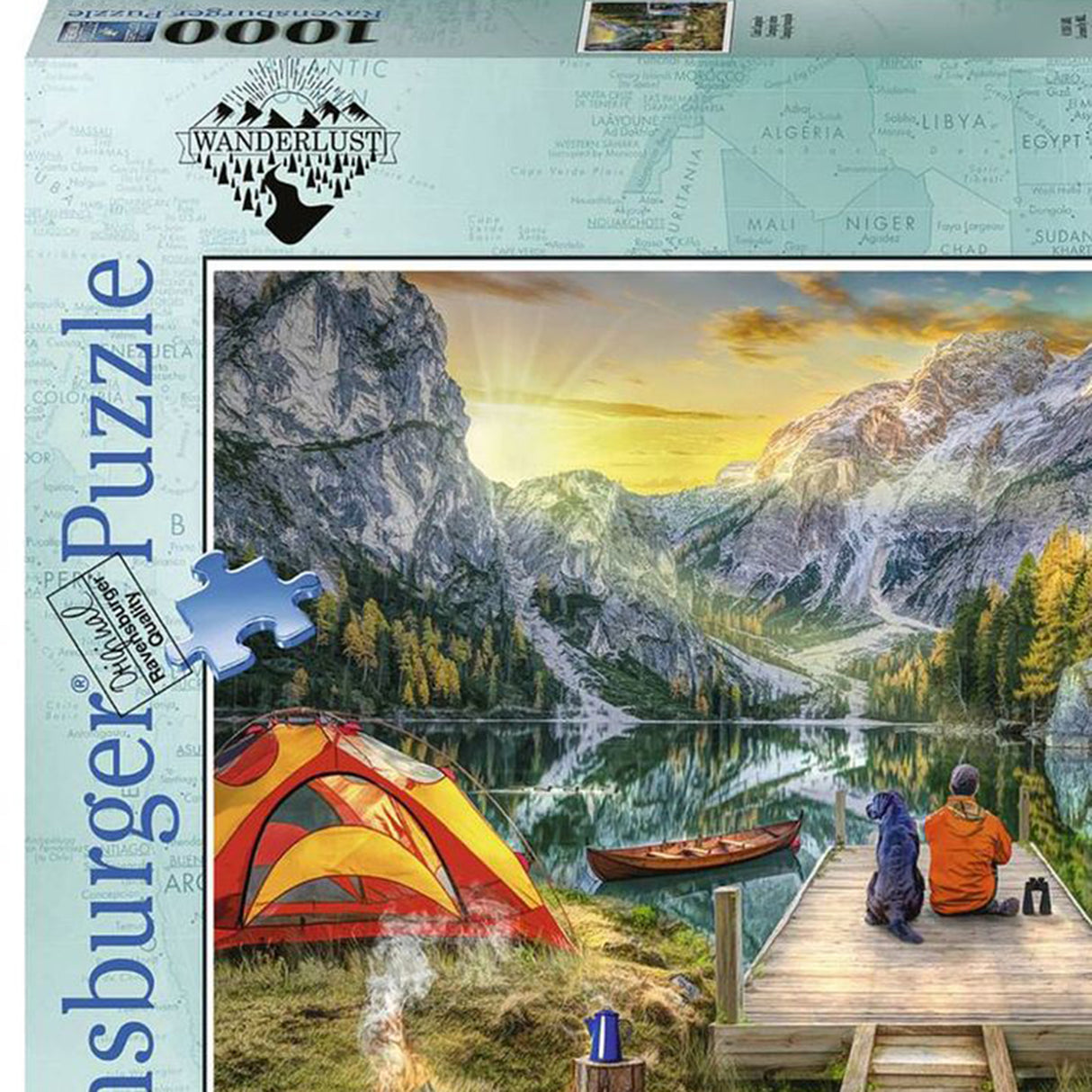 Ravensburger Wanderlust Calm Campsite Puzzle (1000 pieces)