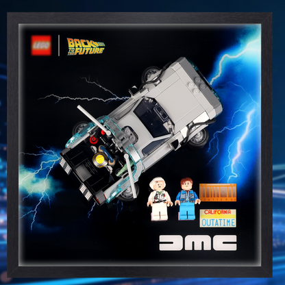 LEGO Speed Champions Time Machine from Back to the Future & Display Case Bundle