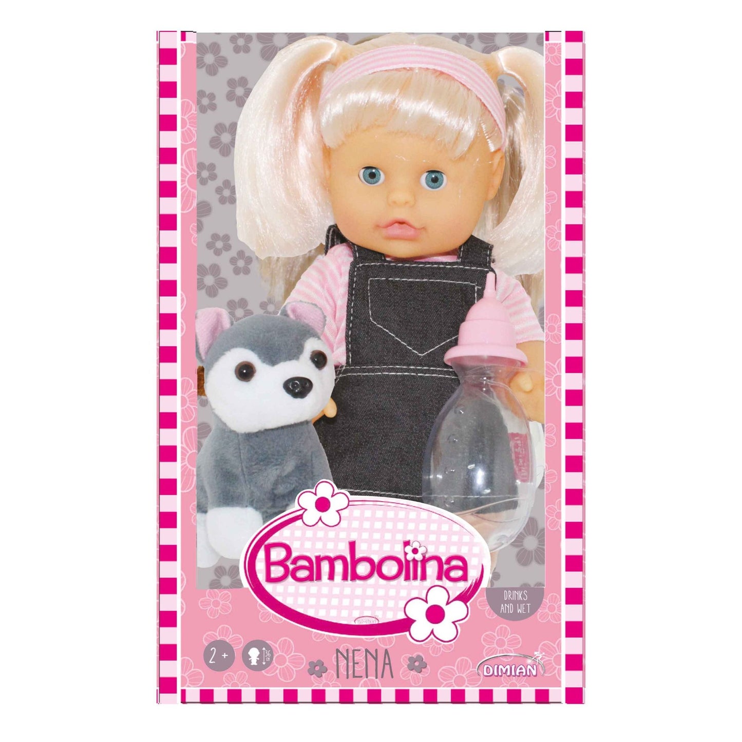 Bambolina 36cm Nena Doll with Dog