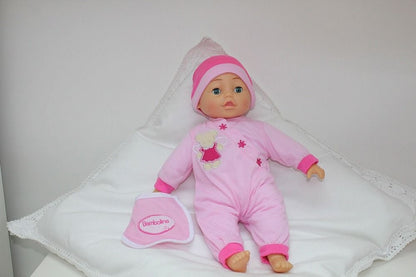 Bambolina 40cm Speaking Doll with Bib