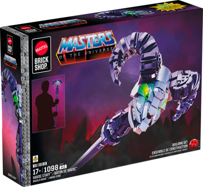 Mattel Brick Shop Masters of the Universe Havoc Staff Collector Building Set (1098 Pieces)