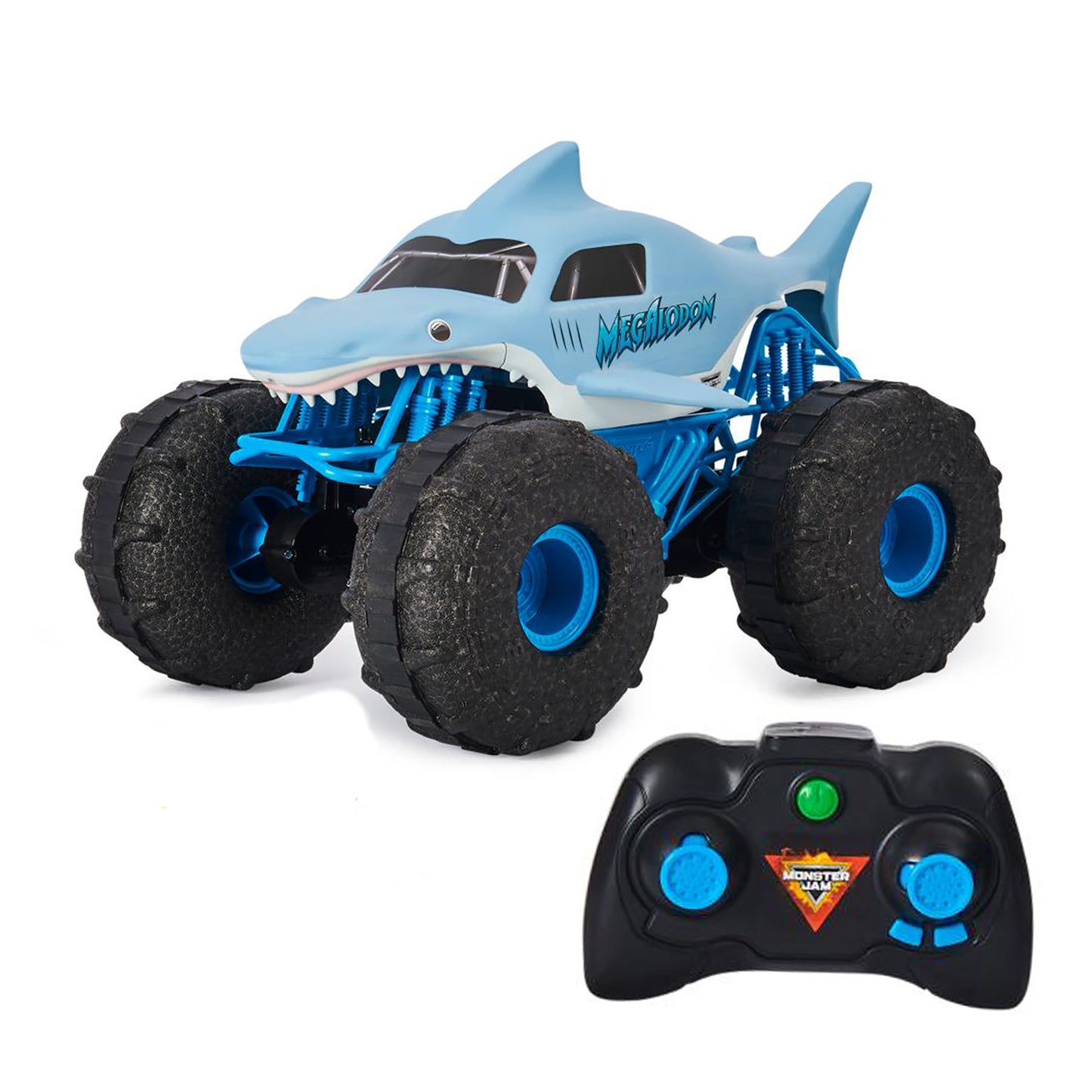 Monster Jam Official Megalodon Storm All-Terrain Remote Control 1/15 Scale Monster Truck