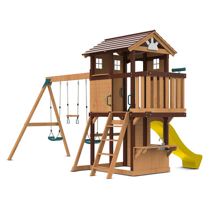 Lifespan Kids Darlington Play Centre Set with 2.2m Yellow Slide