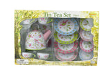 Bird Design Tin Tea Set 15pc