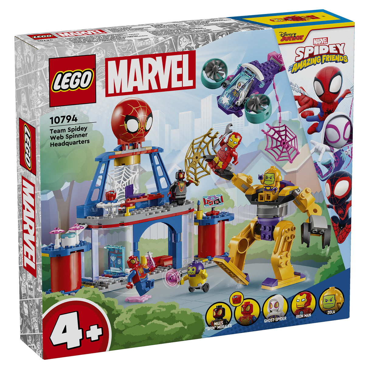 LEGO Marvel Team Spidey Web Spinner Headquarters 10794, (193-Pieces)