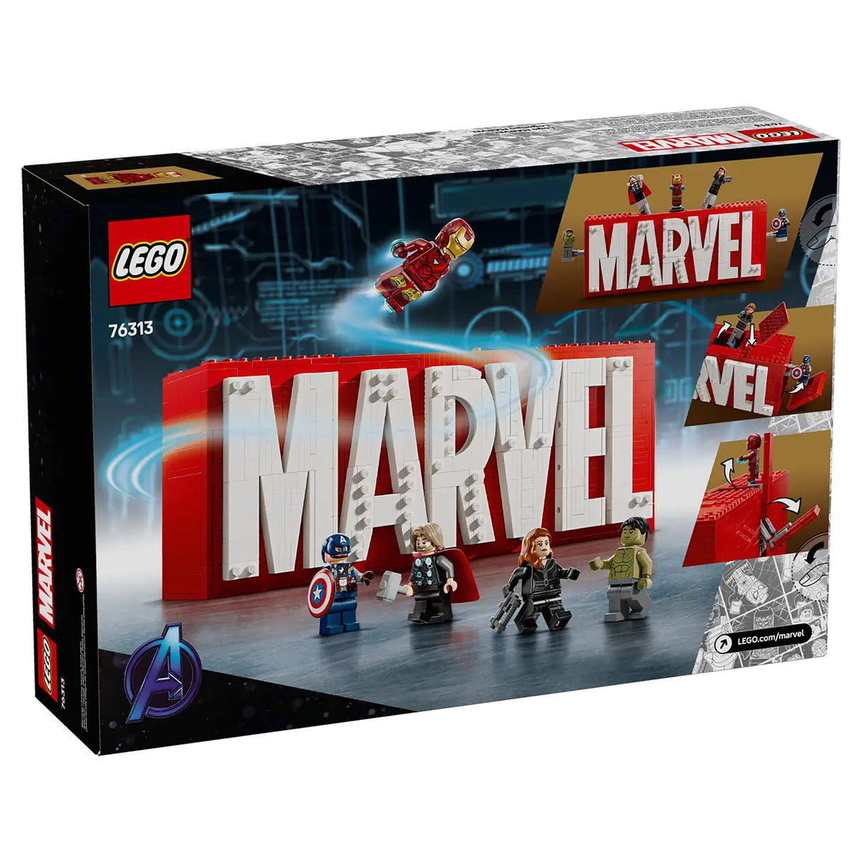 LEGO Marvel Logo & Minifigures 76313