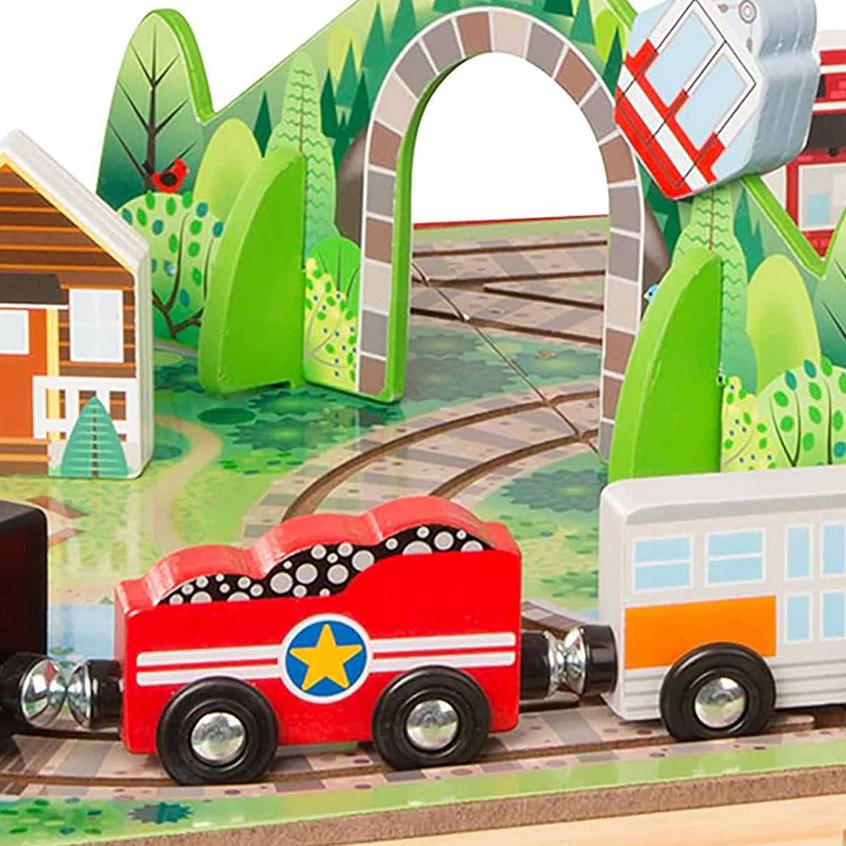 Melissa & Doug Take-Along Tabletop Railroad