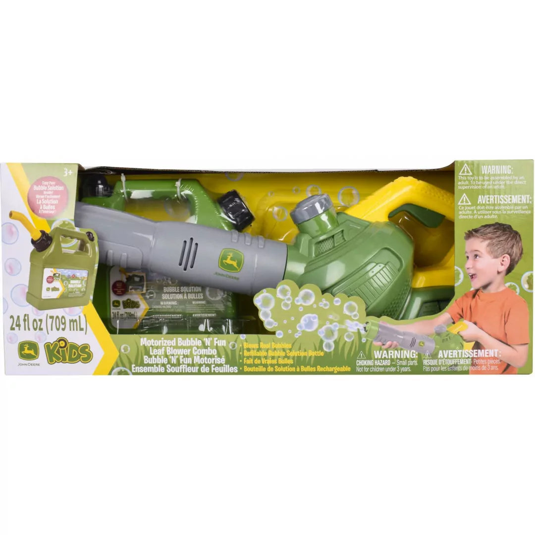 John Deere Kids Motorized Bubble N Fun Leaf Blower