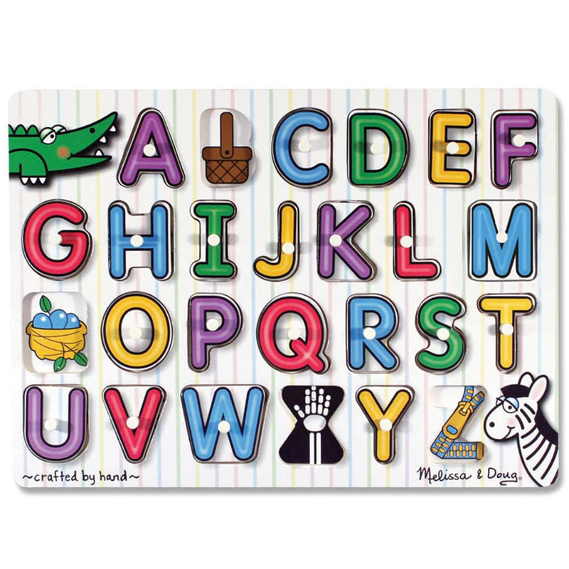 Melissa & Doug See-Inside Alphabet Peg Puzzle