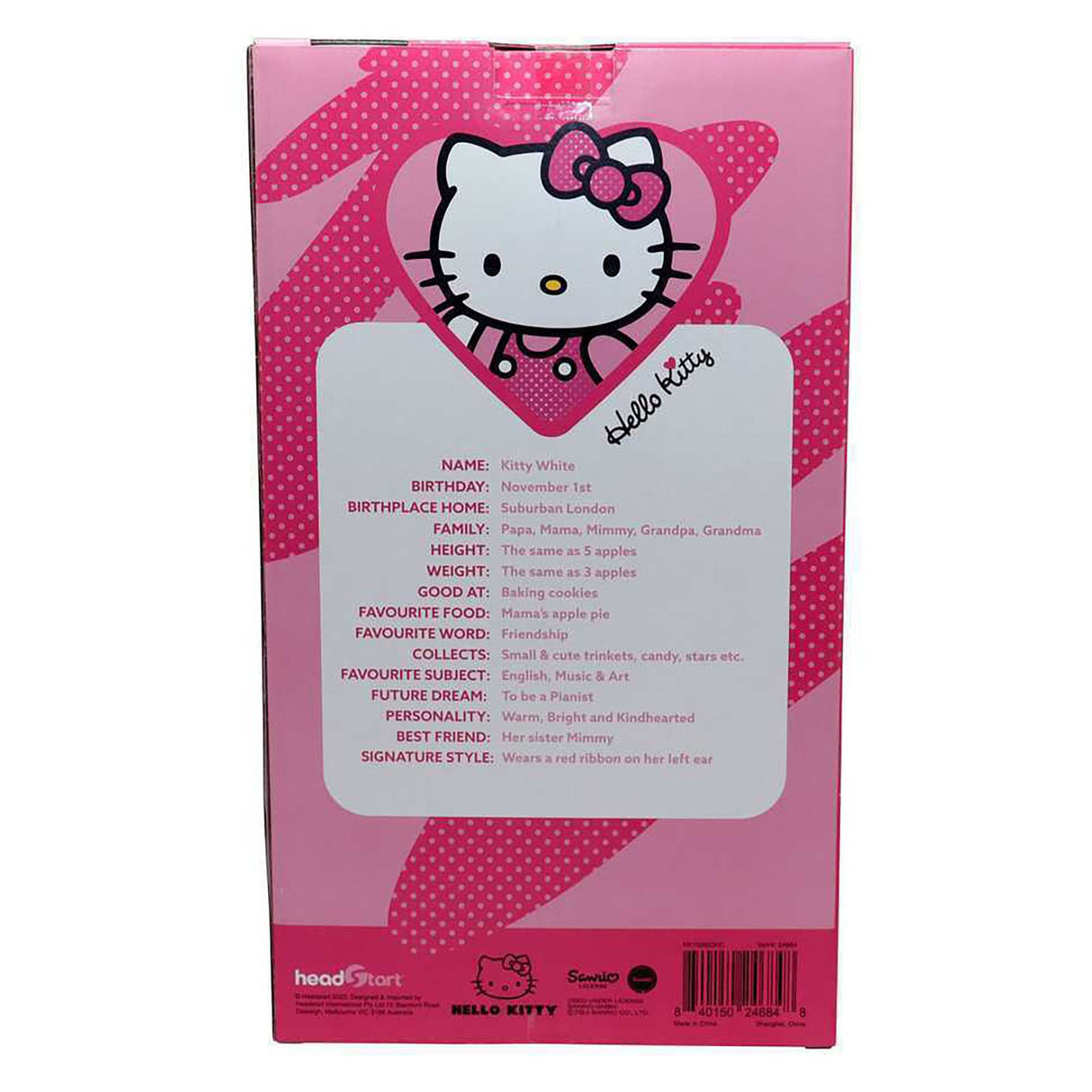 Hello Kitty Plush, Pink (Medium)