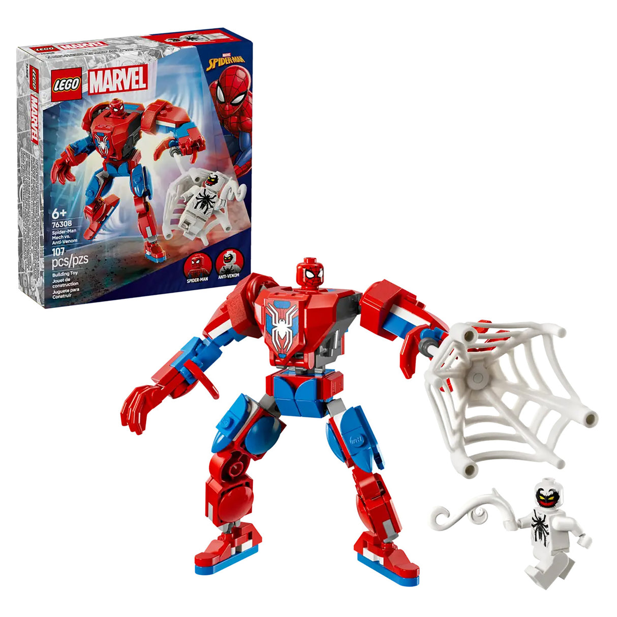 LEGO Marvel Spider-Man Mech vs. Anti-Venom 76308