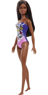 Barbie Beach Doll Purple Butterfly Swimsuit