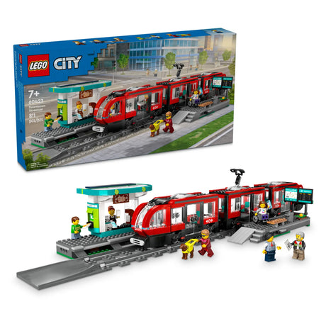 LEGO City Downtown Streetcar and Station 60423