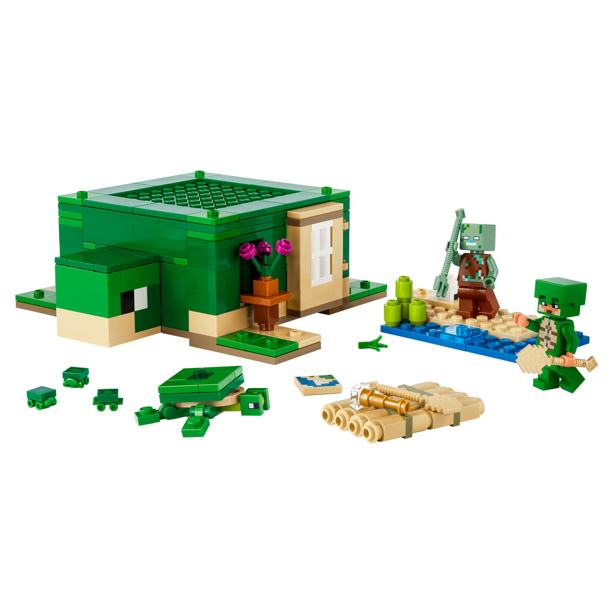 LEGO Minecraft The Turtle Beach House 21254, (234-pieces)