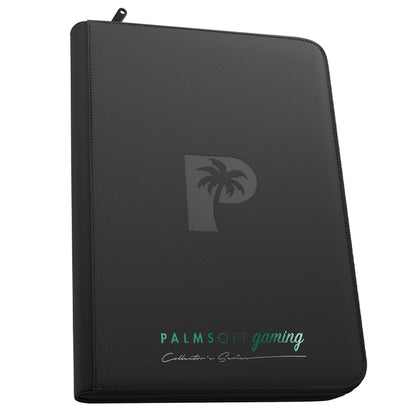 Palms Off Gaming Collector's Series Top Loader Zip Binder - 9 Pocket Black