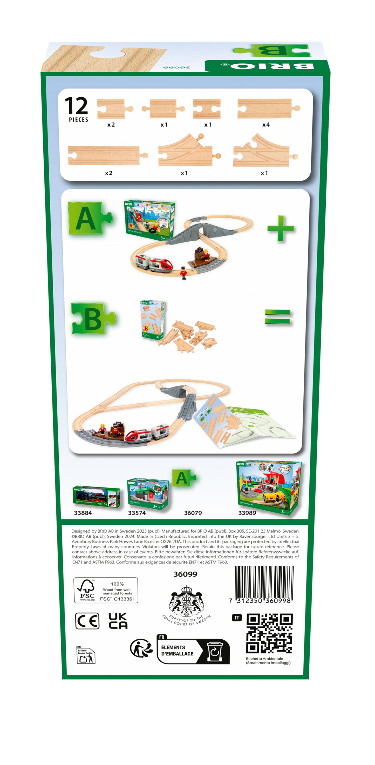 Brio Starter Track Pack 12 pieces