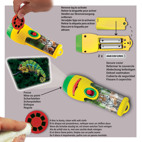 Brainstorm Animal Torch & Projector