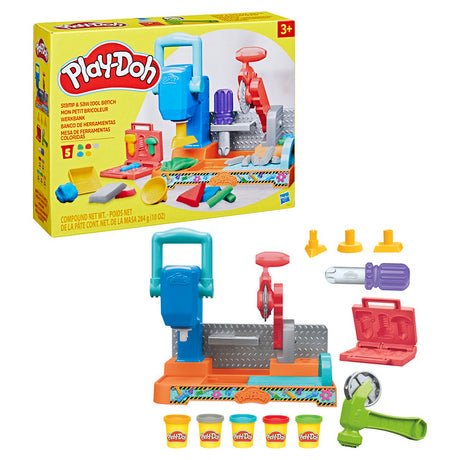 Play-Doh Stamp and Saw Tool Bench