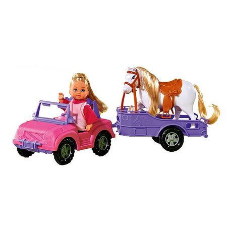 Steffi Love Evi Love - Jeep and Horse Trailer Playset