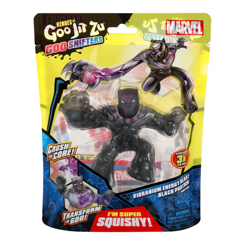 Heroes Of Goo Jit Zu Marvel S7 Goo Shifters Vibranium Energy Blast Black Panther Hero