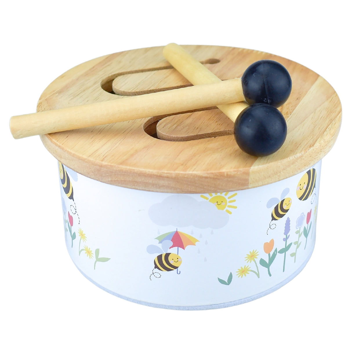 Buzzy Bee Wooden Drum