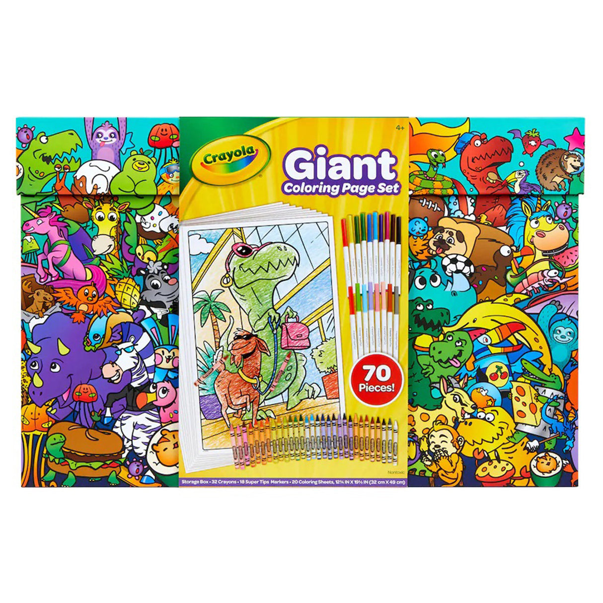 Crayola Giant Colouring Pages Set, (70-pieces)
