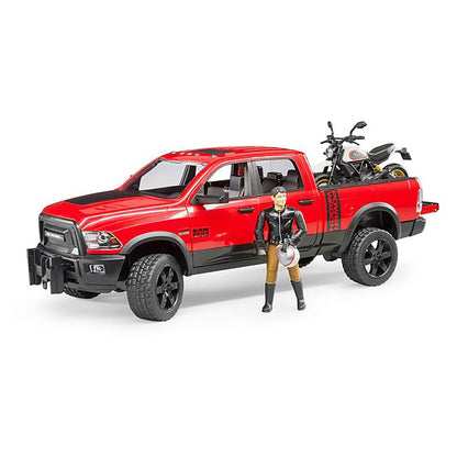 Bruder 1/16 RAM 2500 Power Wagon with Ducati Desert Sled