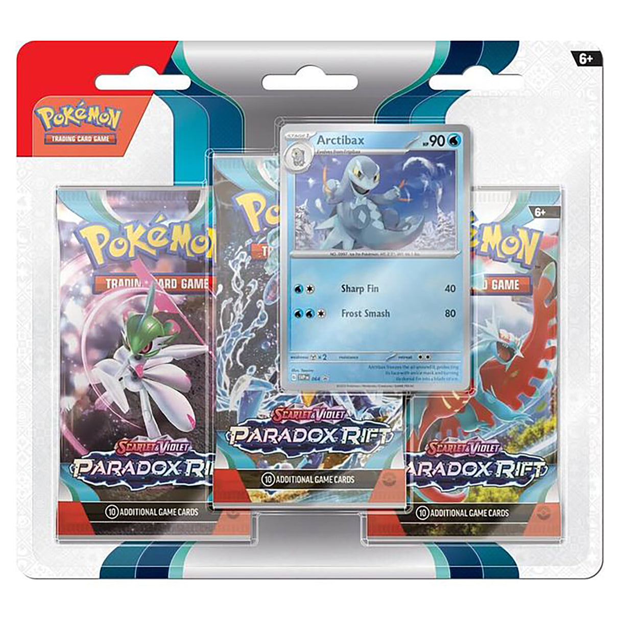 Pokemon TCG Scarlet & Violet 4 Paradox Rift Three Booster Blister
