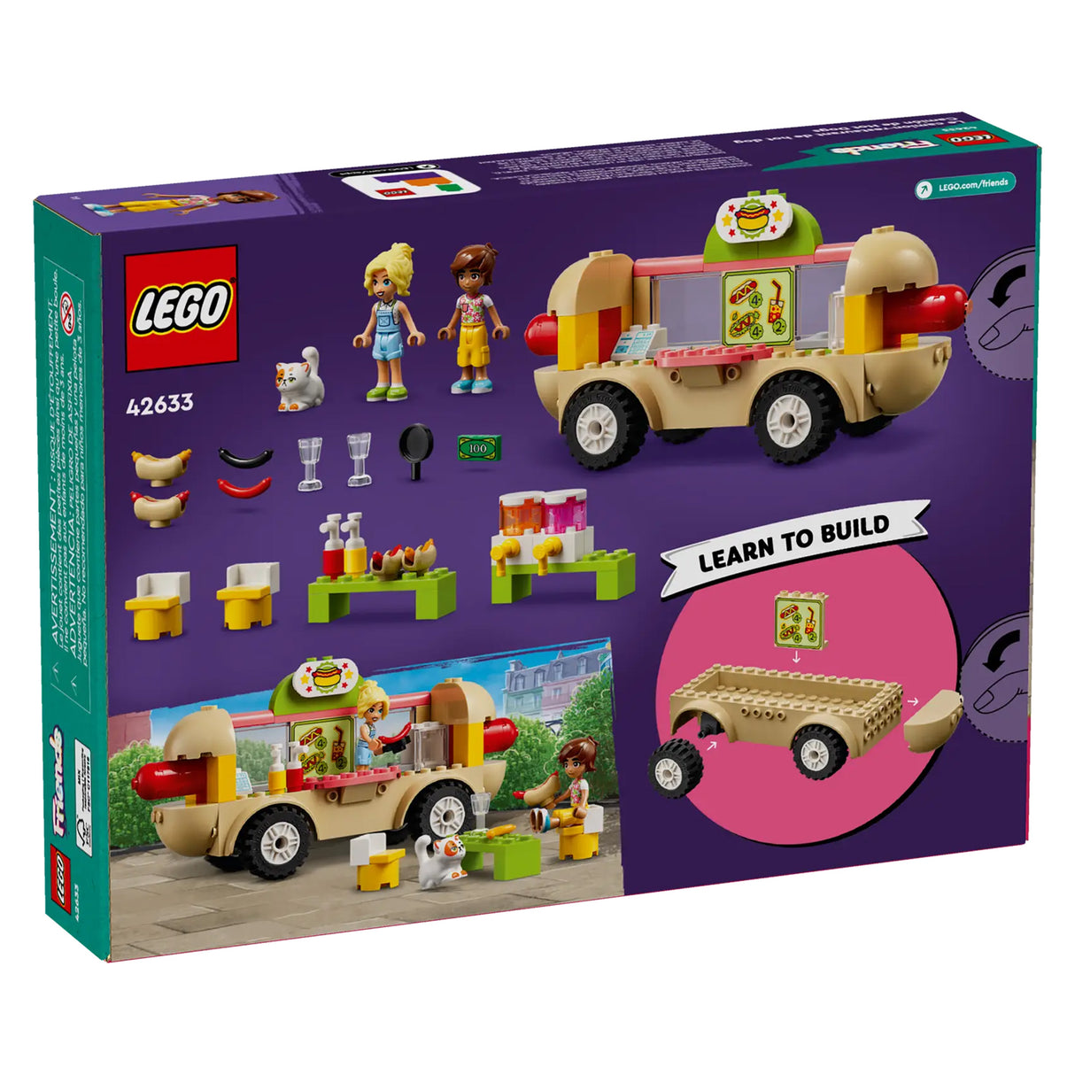 LEGO Friends Hot Dog Food Truck 42633, (100-pieces)