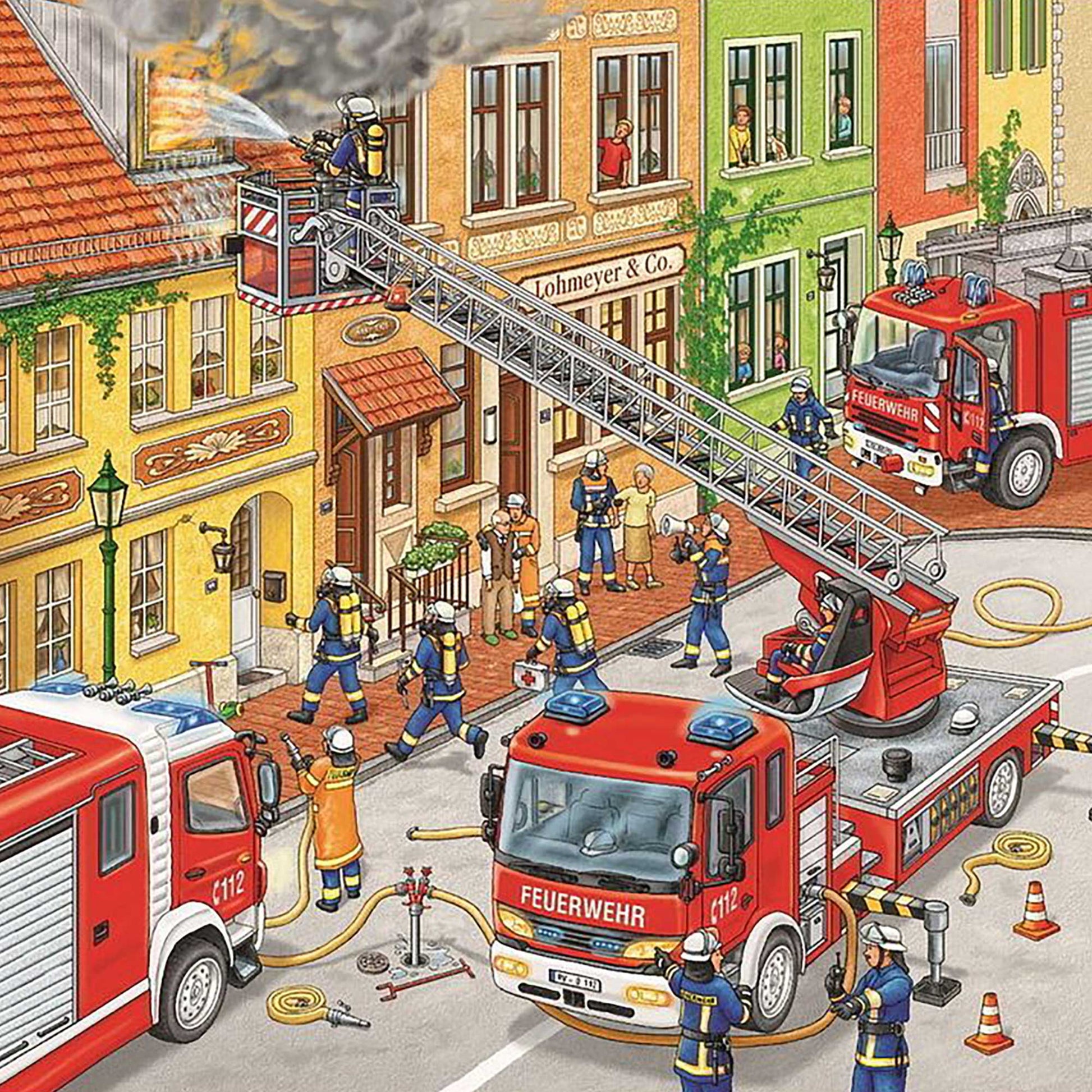 Ravensburger Fire Brigade Run Jigsaw Puzzles (3x49 pieces)