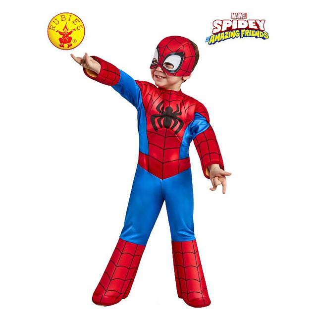 Rubies Spidey Deluxe (Sahaf) Costume (Toddler)