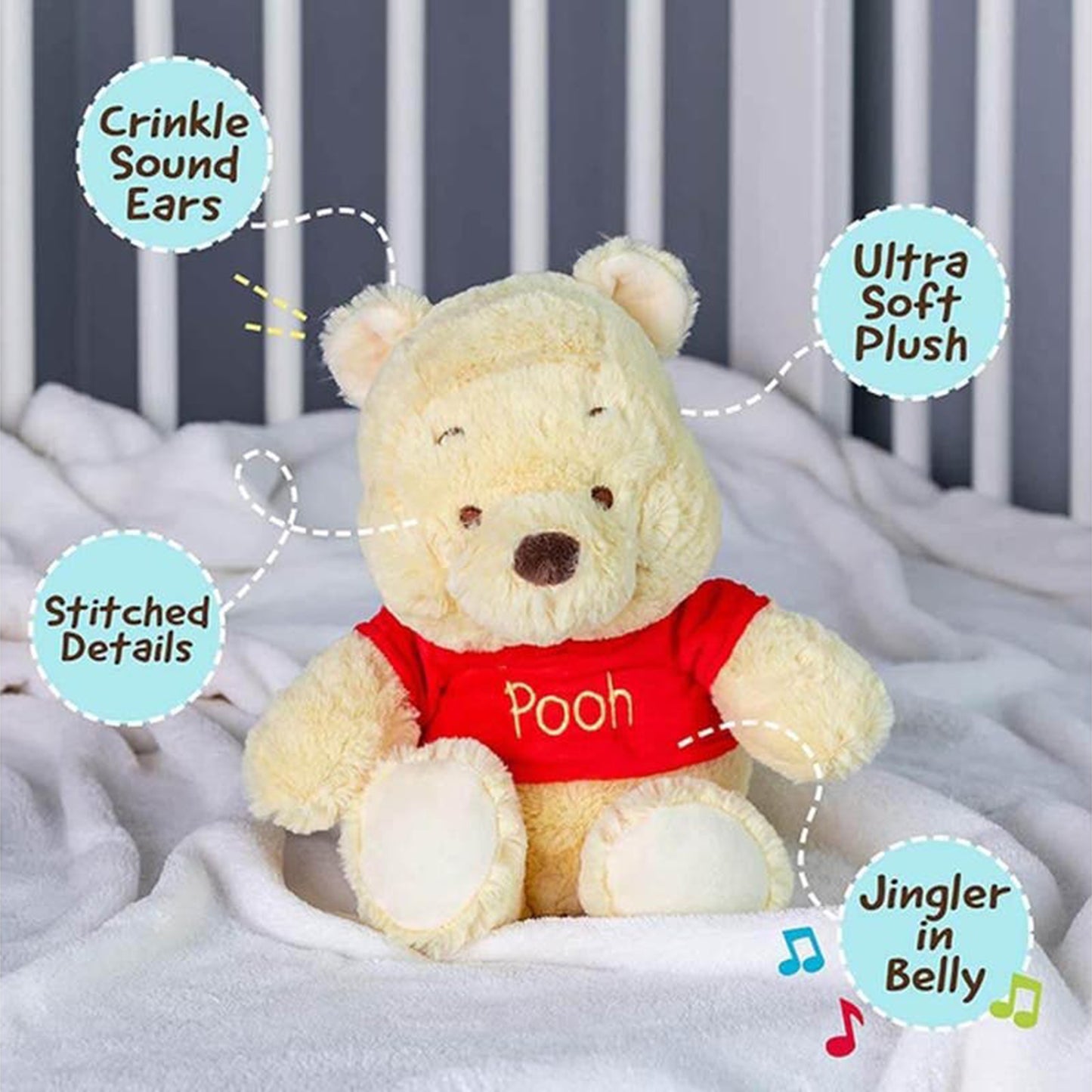Disney, Winnie the Pooh Disney Winnie the Pooh Beanie Plush (30 cms)