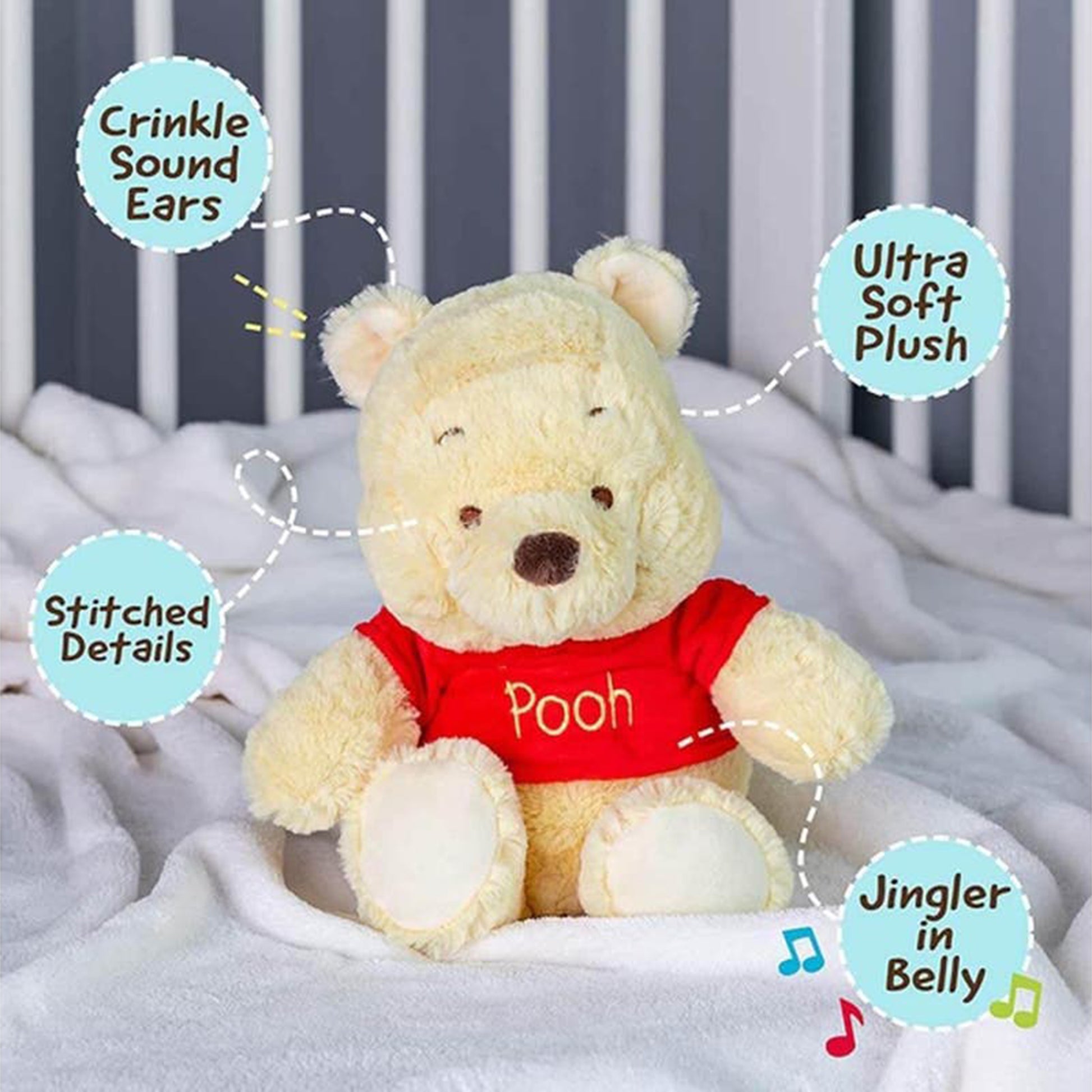 Disney, Winnie the Pooh Disney Winnie the Pooh Beanie Plush (30 cms)