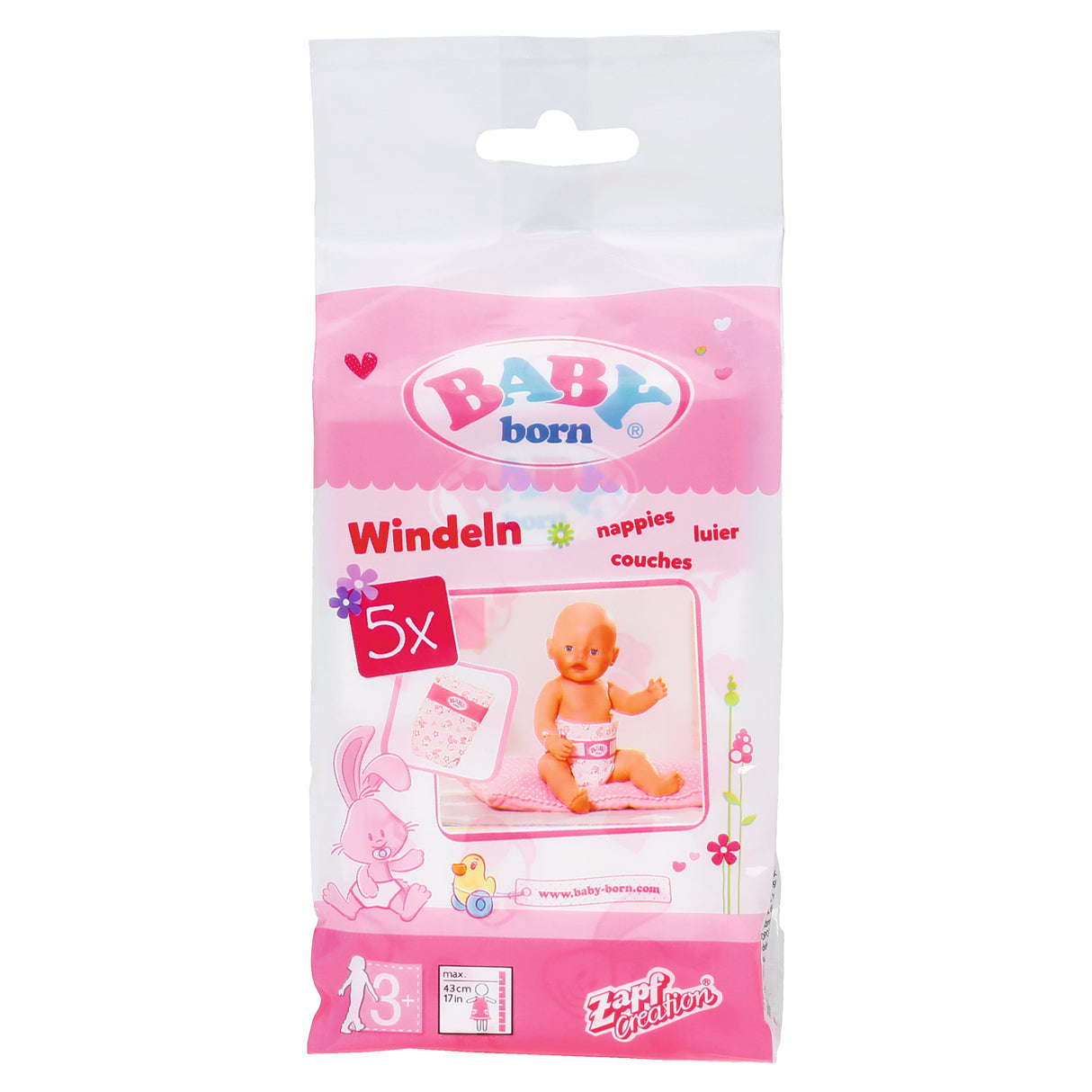 Baby Born Doll Nappy Set (Pack of 5)